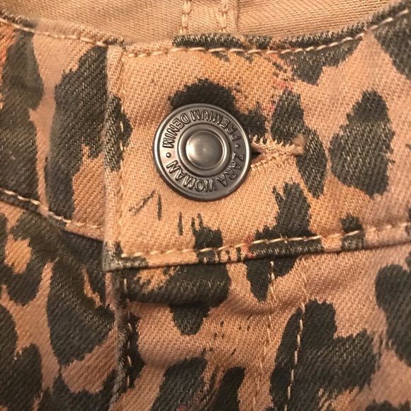 Zara Leopard Print Skinny Jeans - Picture 5 of 10
